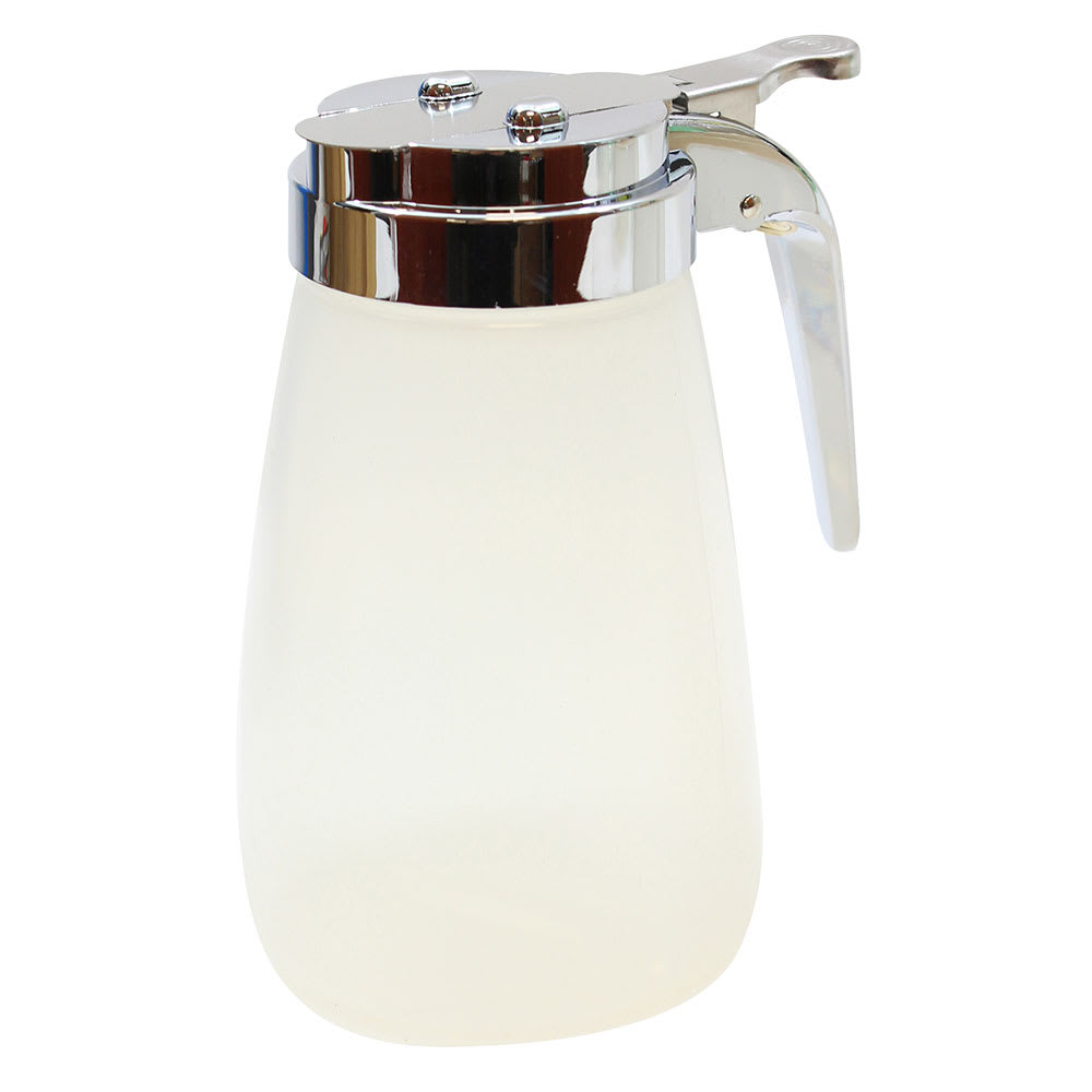 229-PP10 10 oz Cylindrical Dripcut Server - Polypropylene, Chrome Top