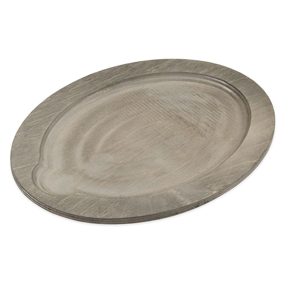 261-UOPB Oval Wood Underliner, Walnut Stain