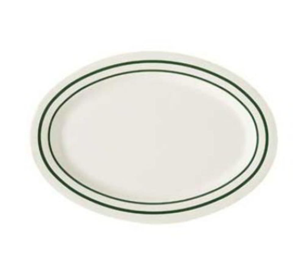 284-OP115EM 11 1/2"x 8"Platter, Melamine, Centennial Emerald