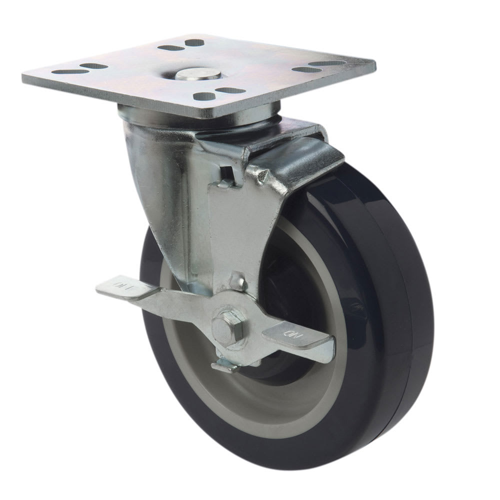268-FPCST5HD 5" Universal Plate Casters w/ Brake