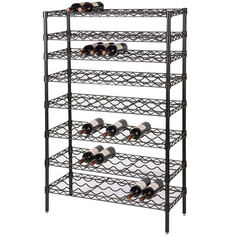 Wire shelving wine hotsell rack