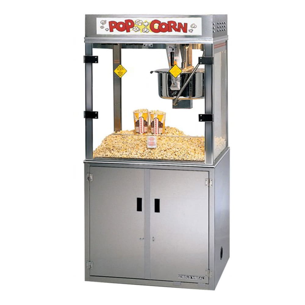 231-2911EB120240 Medallion Popcorn Machine w/ 52-oz Kettle & 3-Way Filter System, 120/240V