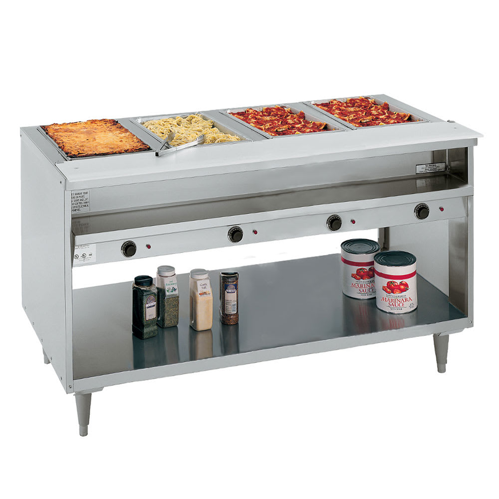 238-3614240 63" Hot Food Table w/ (4) Wells & Cutting Board, 240v/1ph