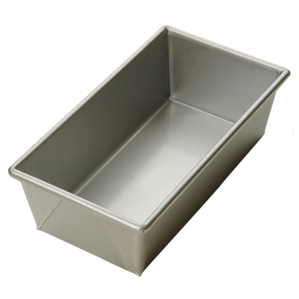 268-901065 3/4 lb Open Top Bread Pan, Glazed Aluminized Steel, 8 x 4 in