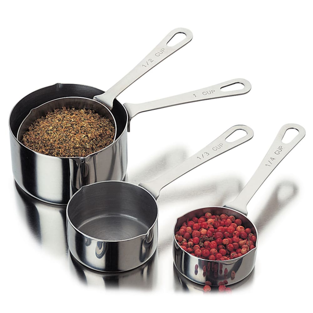 268-527 Measuring Cup Set, 4 Piece, Stainless Steel