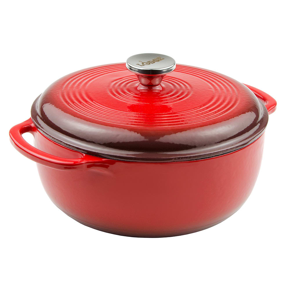 261-EC4D43 4 1/2 qt Cast Iron Dutch Oven, Enamel, Island Spice