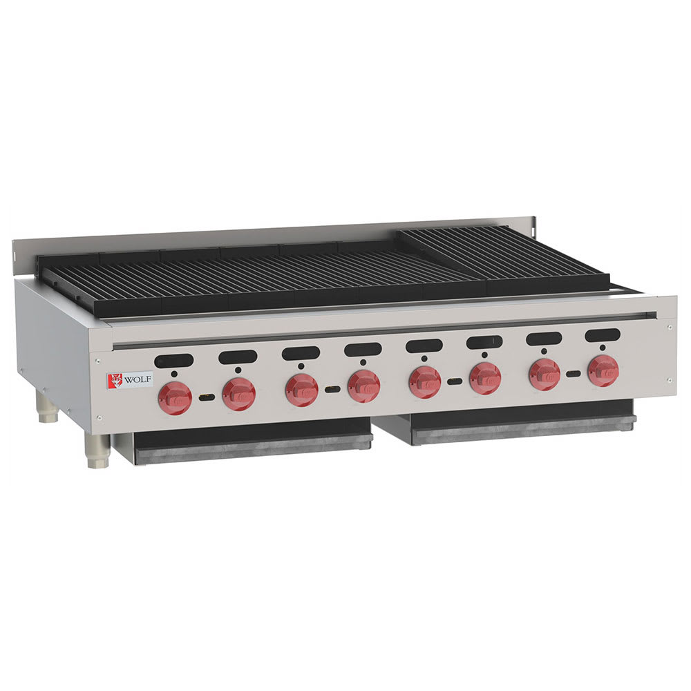 Wolf ACB47 47" Gas Charbroiler w/ (8) Burners & Cast Iron Grates, Natural Gas