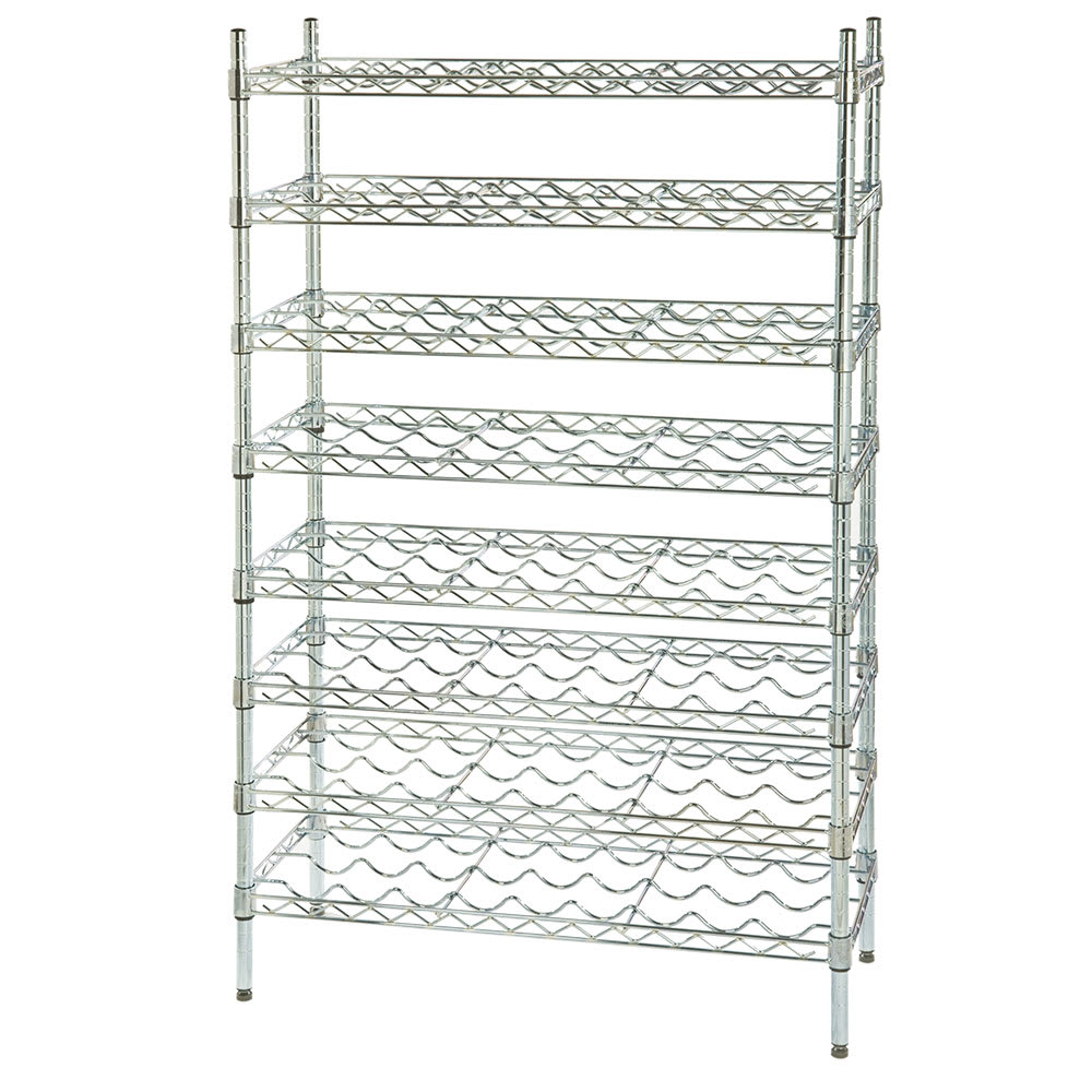 268-FWSK3654CH 54"H Commercial Wine Rack w/ (72) Bottle Capacity, Chrome