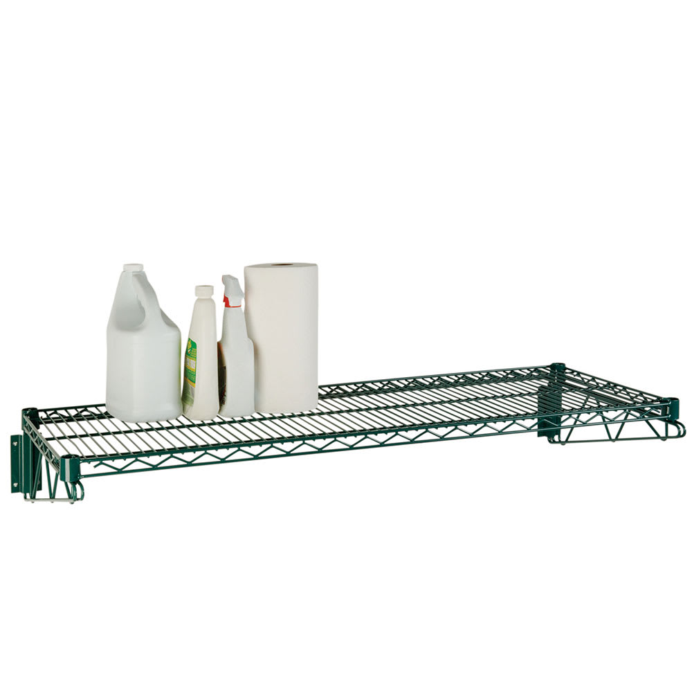268-FWS1448G Direct Wall Mount Kit w/ (2) 14"D Brackets & (1) 48"W Wire Shelf, Epox...