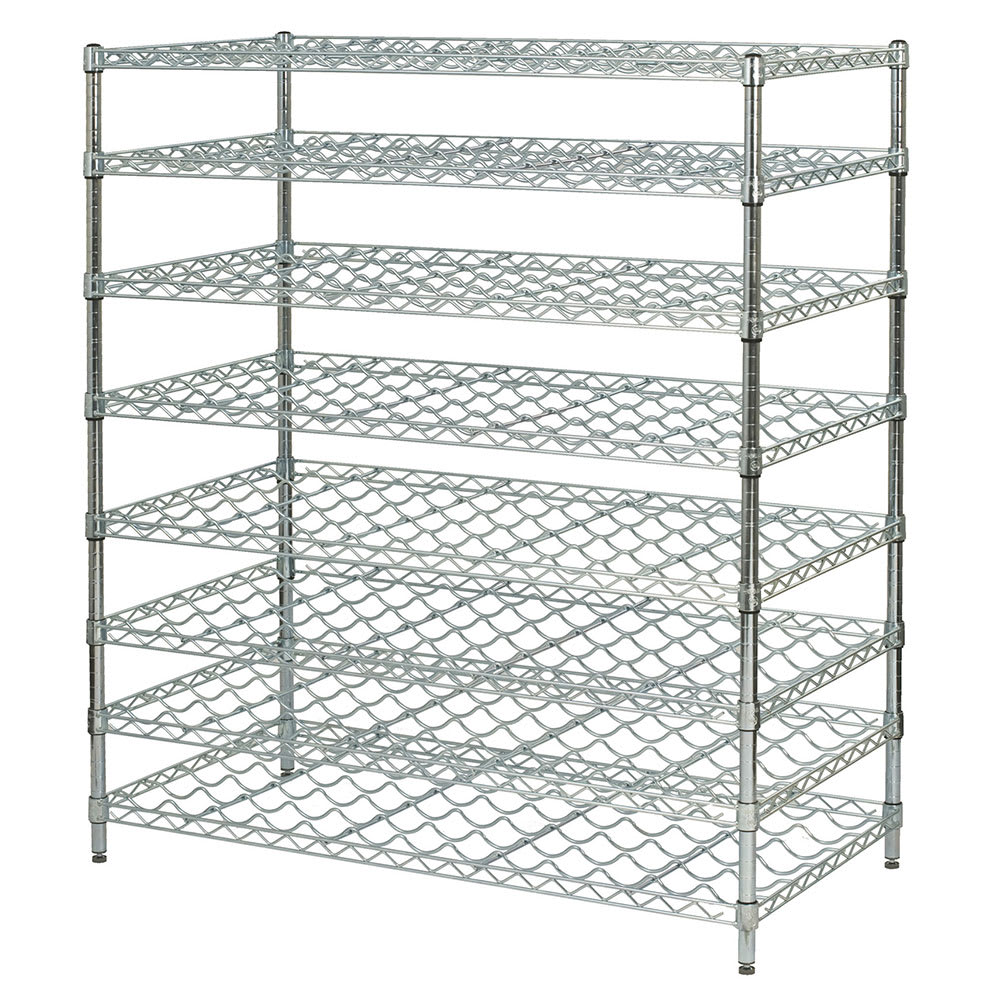 268-FDWSK3654CH 54"H Commercial Wine Rack w/ (144) Bottle Capacity, Chrome