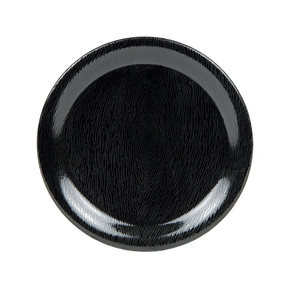 284-NP6BK 6 1/2" Round Melamine Dessert Plate, Black