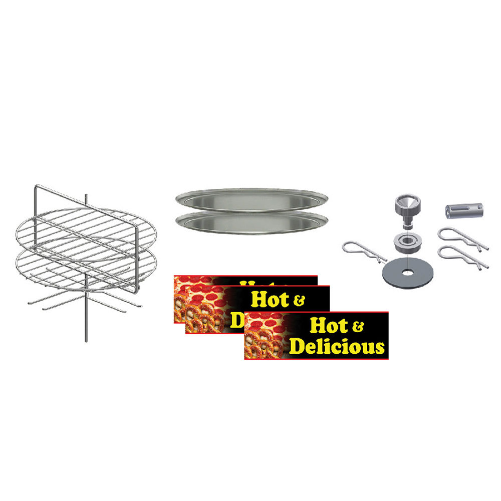 231-5553004 19" Round Combo Pizza/Pretzel Rack for 5550 00 & 5550 01 Merchandisers