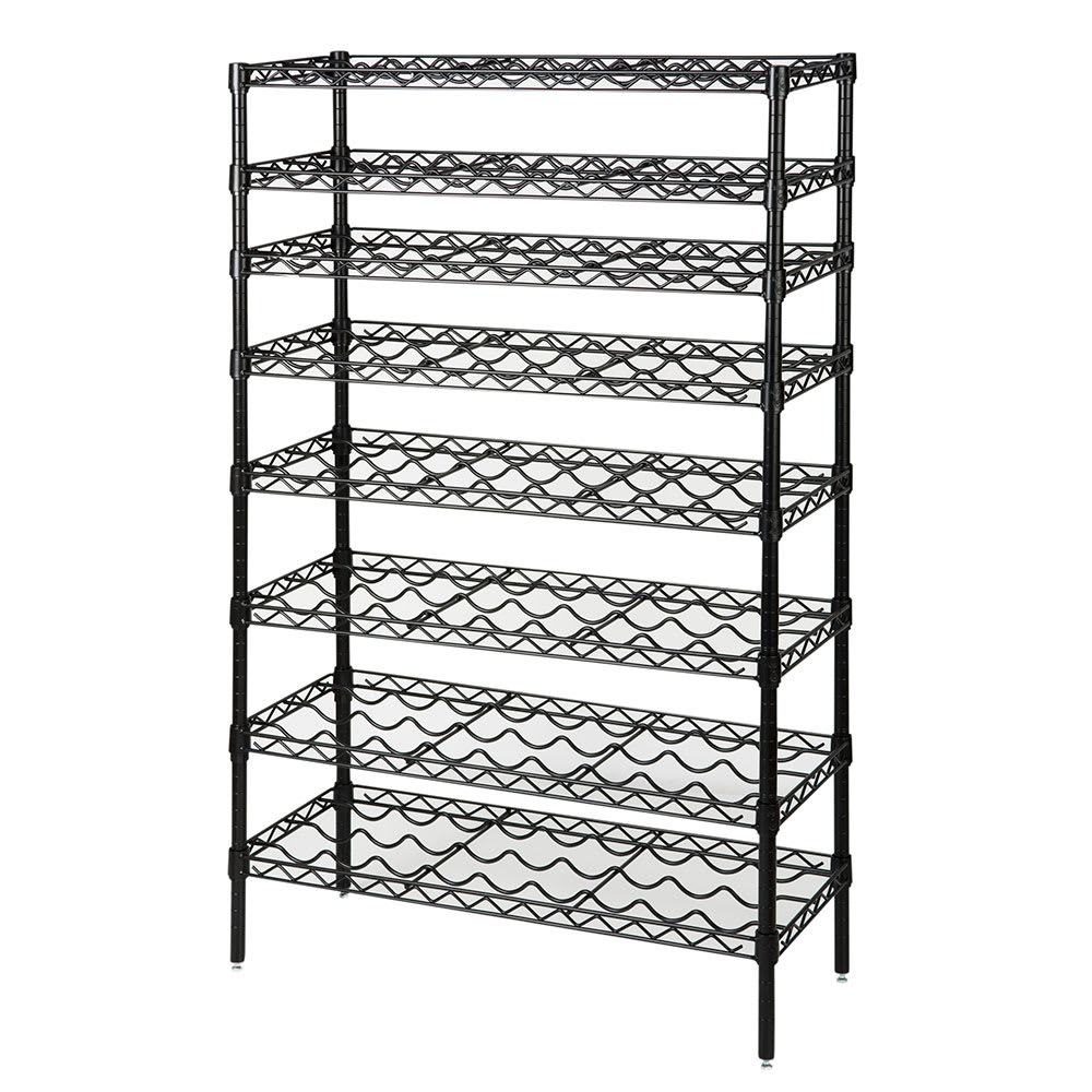 268-FWSK3654BK 54"H Commercial Wine Rack w/ (72) Bottle Capacity, Black Epoxy