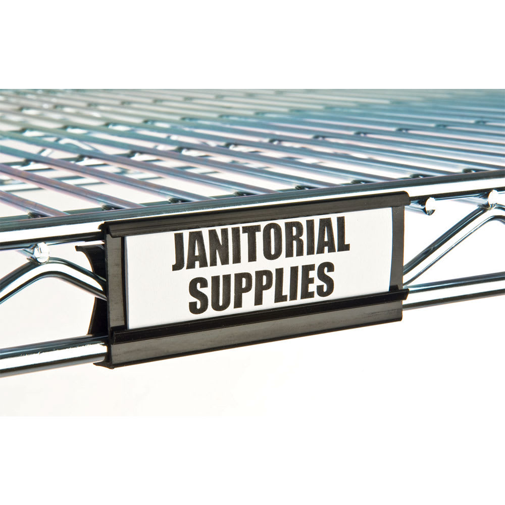 268-FUTL6BK 6" Shelf Label, Black