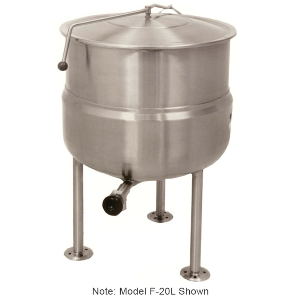 301-F100L 100-gal. Steam Kettle - Stationary, 2/3 Jacket, Direct Steam
