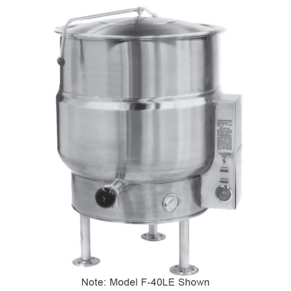 301-F100LE2081 100-gal. Steam Kettle - Stationary, 2/3 Jacket, 208v/1ph