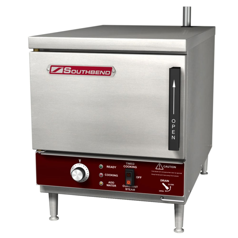 348-EZ1854803 Electric Countertop Steamer w/ (5) Full Size Pan Capacity, 480v/3ph
