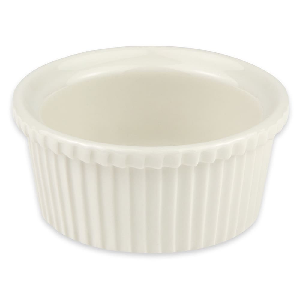 355-839WH 5 oz Fluted Ramekin - China, White