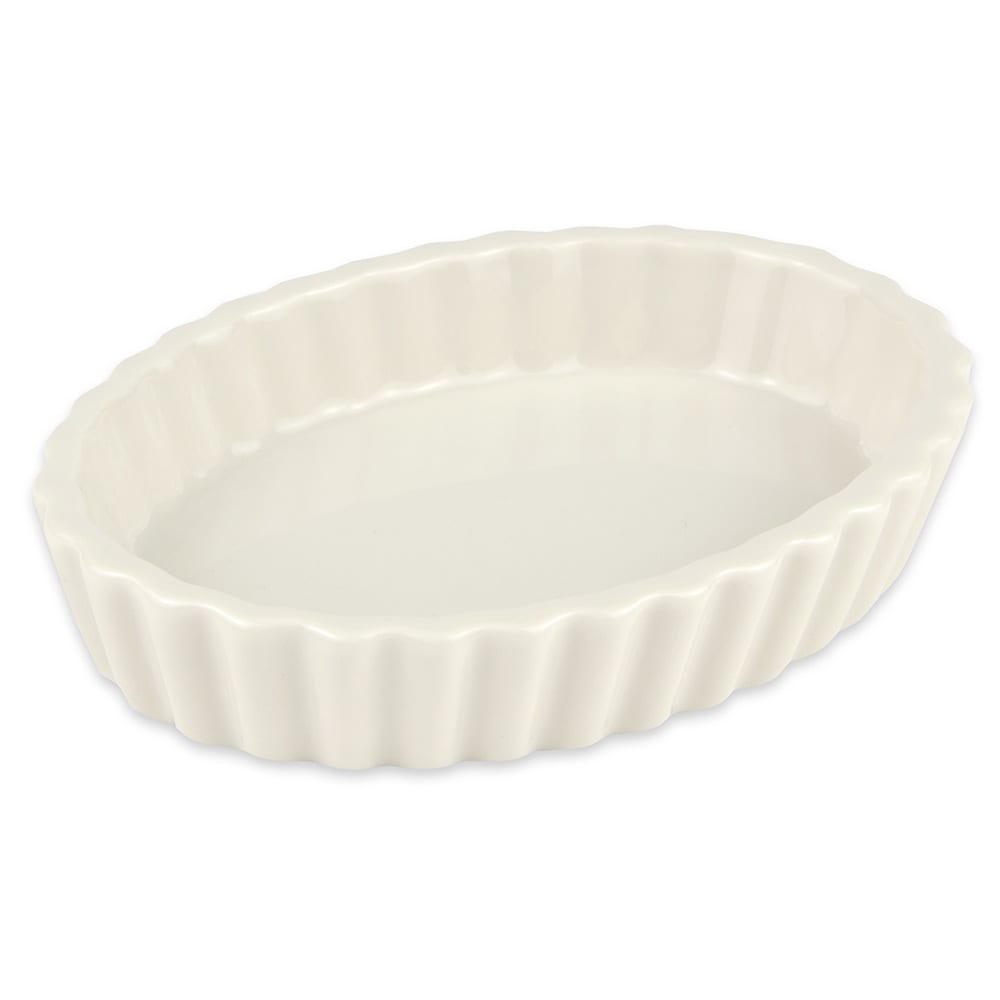 355-852WH 5 oz Fluted Souffle Dish - China, White