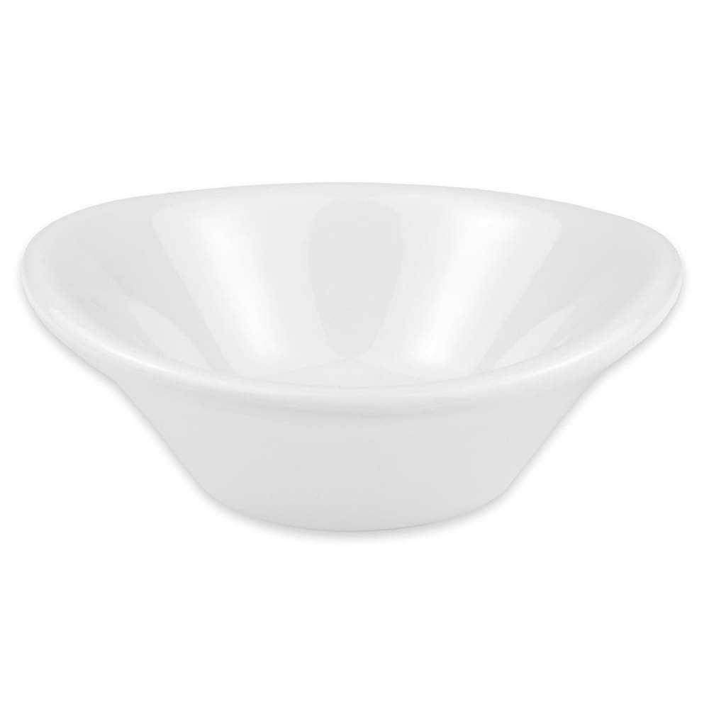 355-917BW 1 1/2 oz Jelly/Butter Condiment Dish - China, Bright White