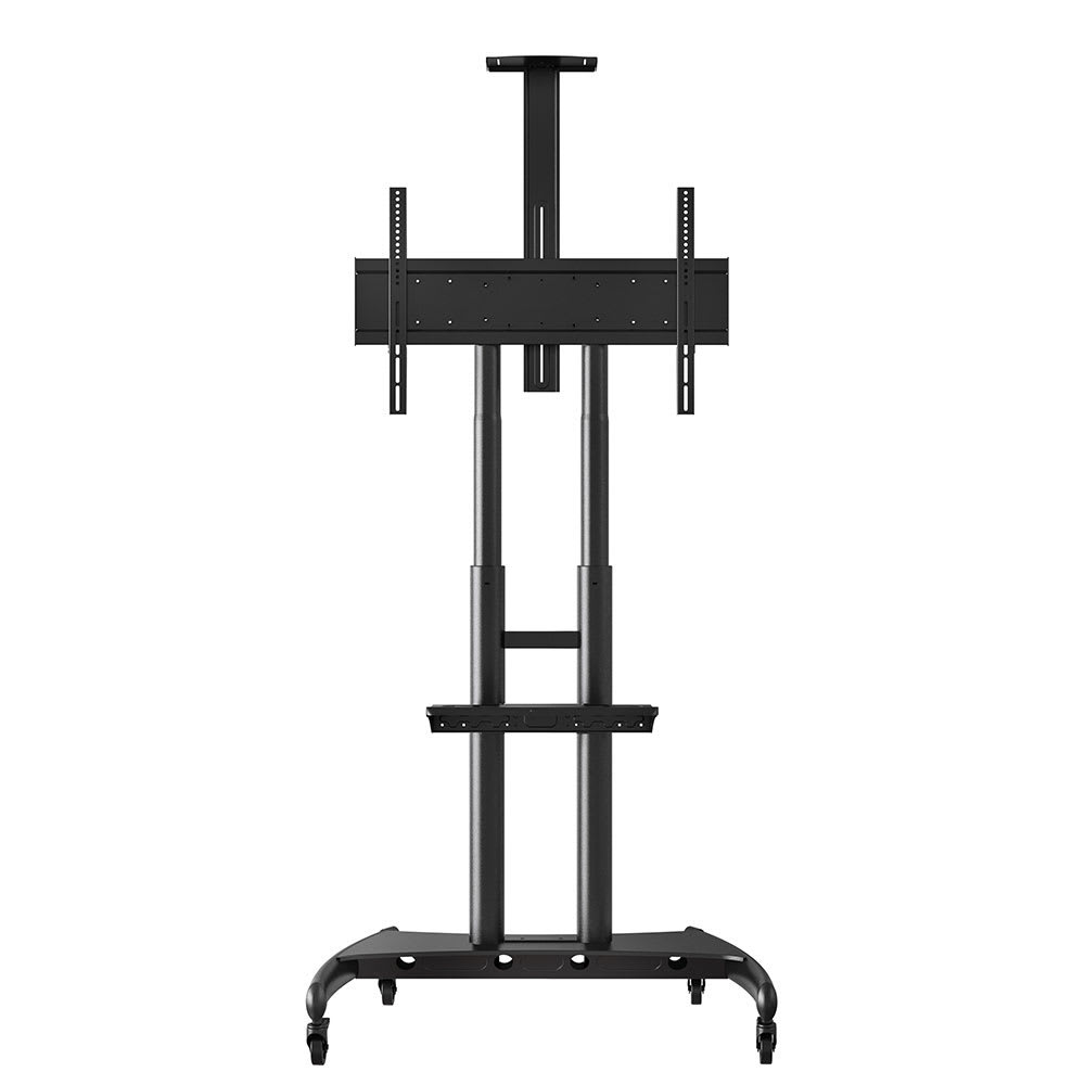 304-FP4000 Adjustable Rolling TV Stand for 40" - 80" TV - Steel, Black