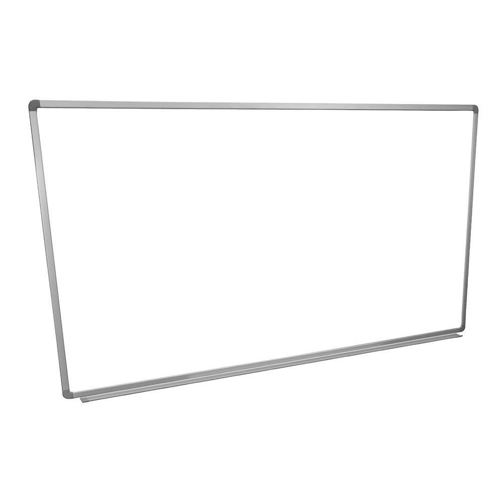 304-WB7240W 72" x 40" Painted Steel Magnetic White Board w/ Aluminum Frame & Tray