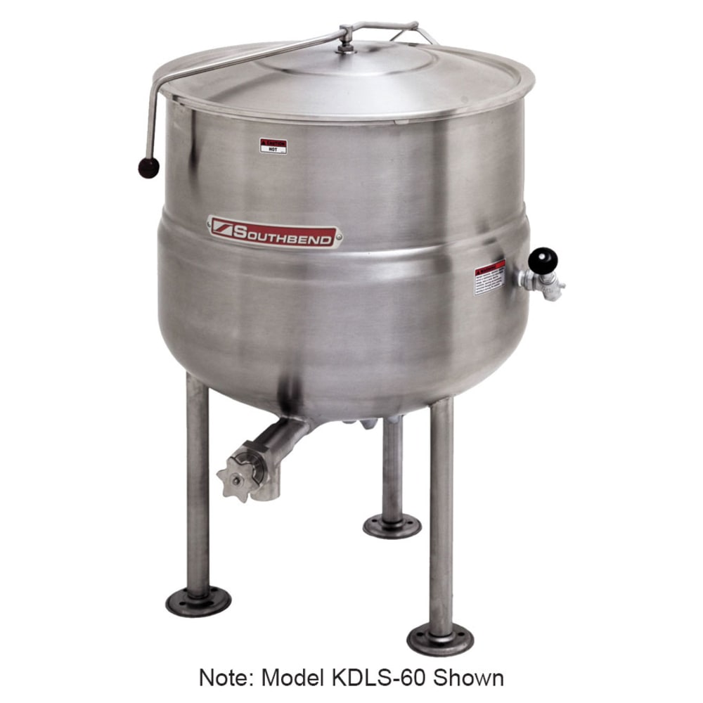 348-KDLS100 100-gal. Steam Kettle - Stationary, 2/3 Jacket, Direct Steam