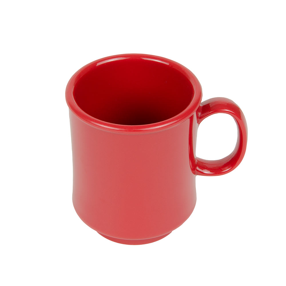 284-TM1308CR 8 oz Plastic Coffee Mug, Cranberry