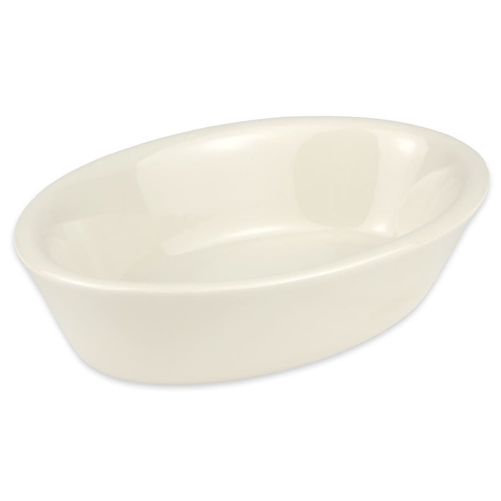 355-550WH 9 oz. Oval, China Baking Dish, White