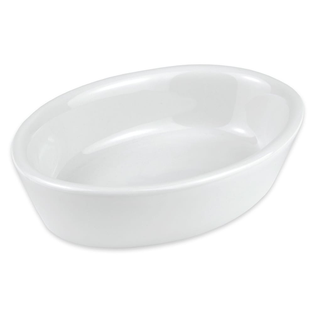 355-570BW 6 oz. Oval, China Baking Dish, White