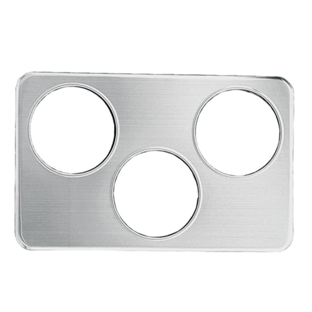 370-AP34D Adapter Plate - (3)6 3/8" Inset Holes, Stainless