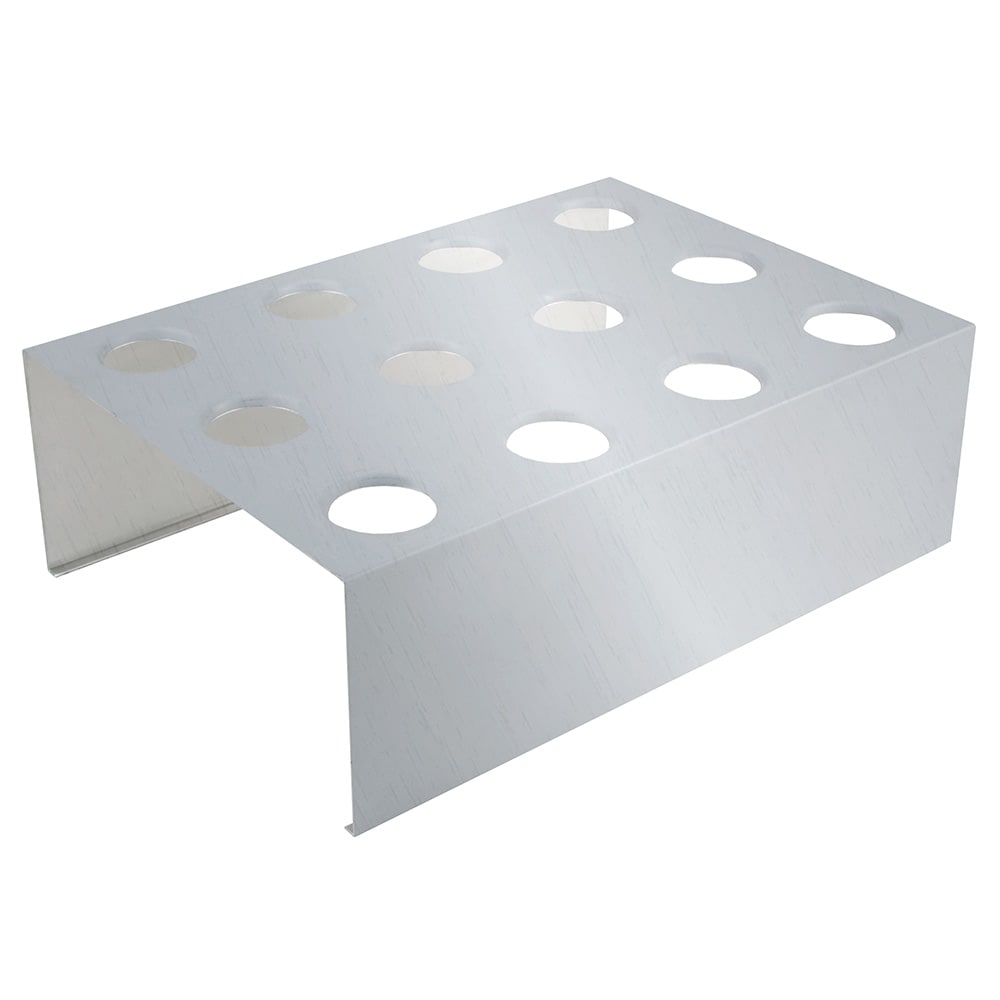 231-8215 12 Section Ice Cream Cone Holder - Stainless Steel, Silver