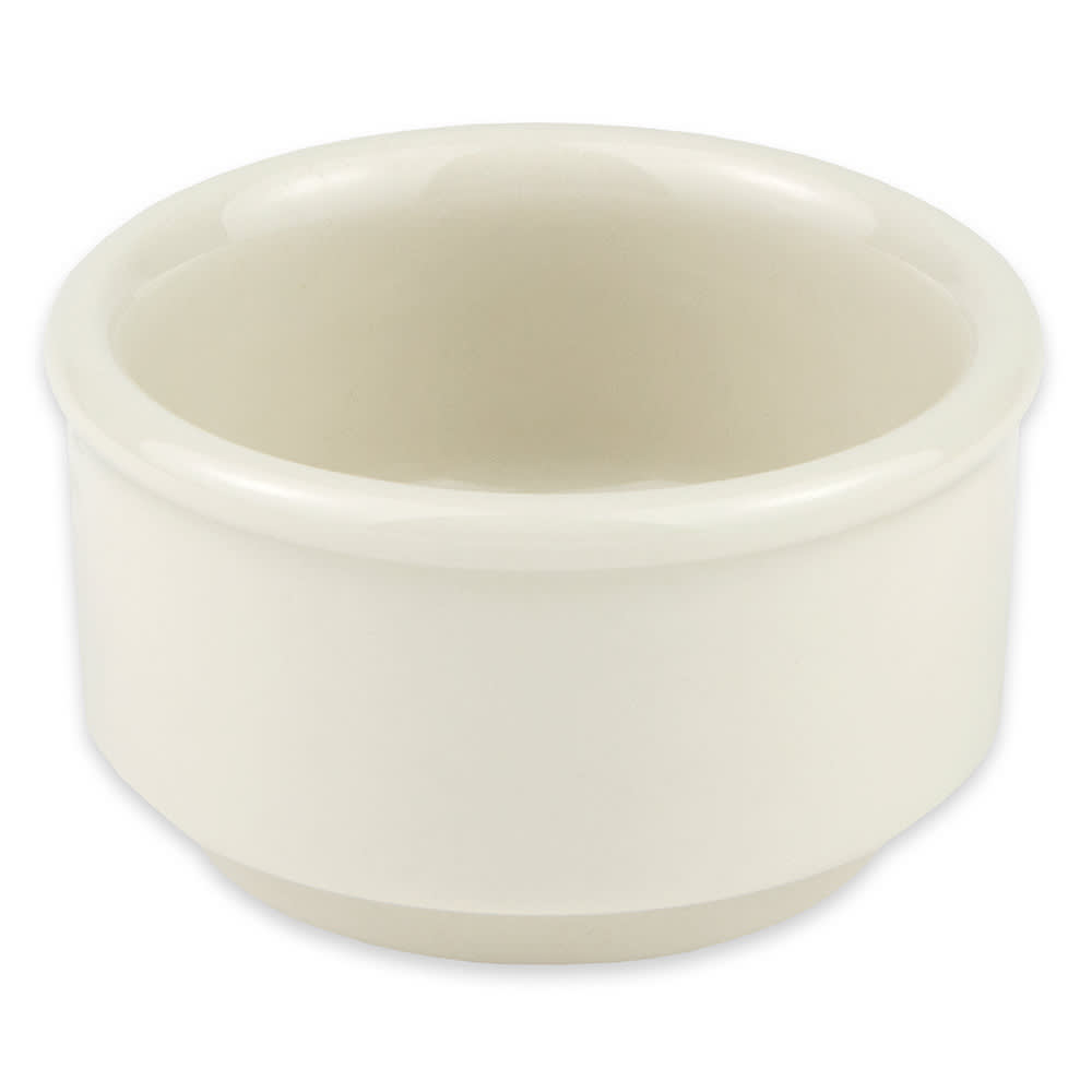 355-858WH 4 oz Round Soup/Dessert Sampler Bowl - China, White