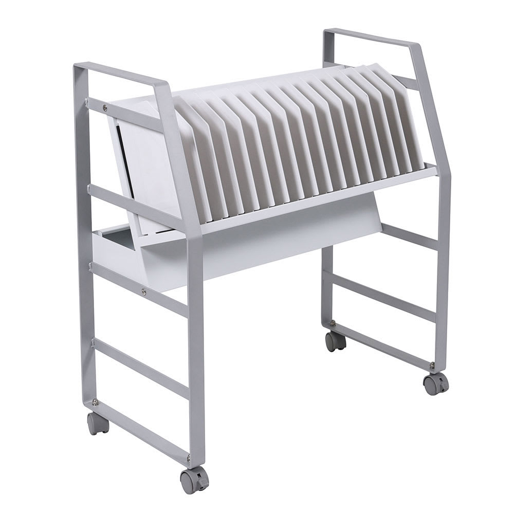 304-LOTM16 16 Tablet Open Charging Cart - 10 ft Cord, Steel