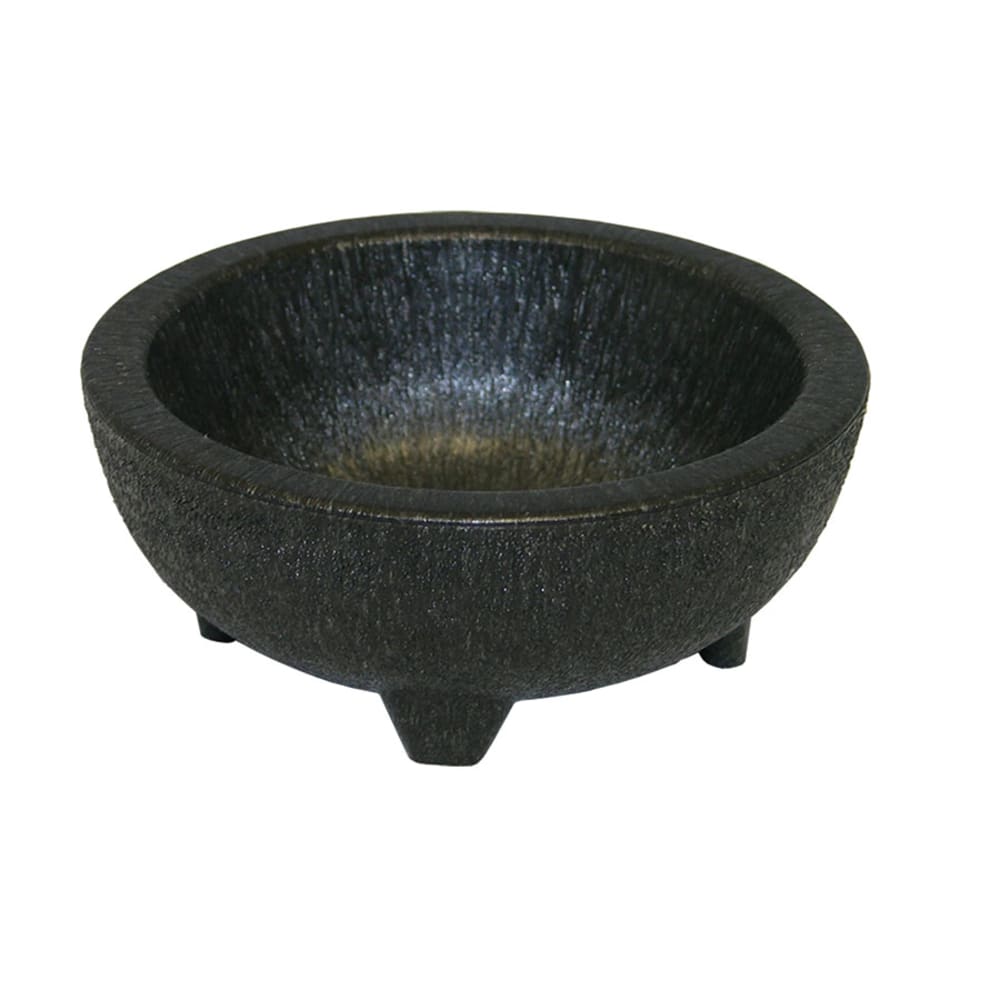 370-MOL4 4 oz Molcajete Thermal Plastic, Black