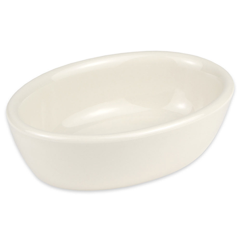 355-706WH 11 oz. Oval, China Baking Dish, White
