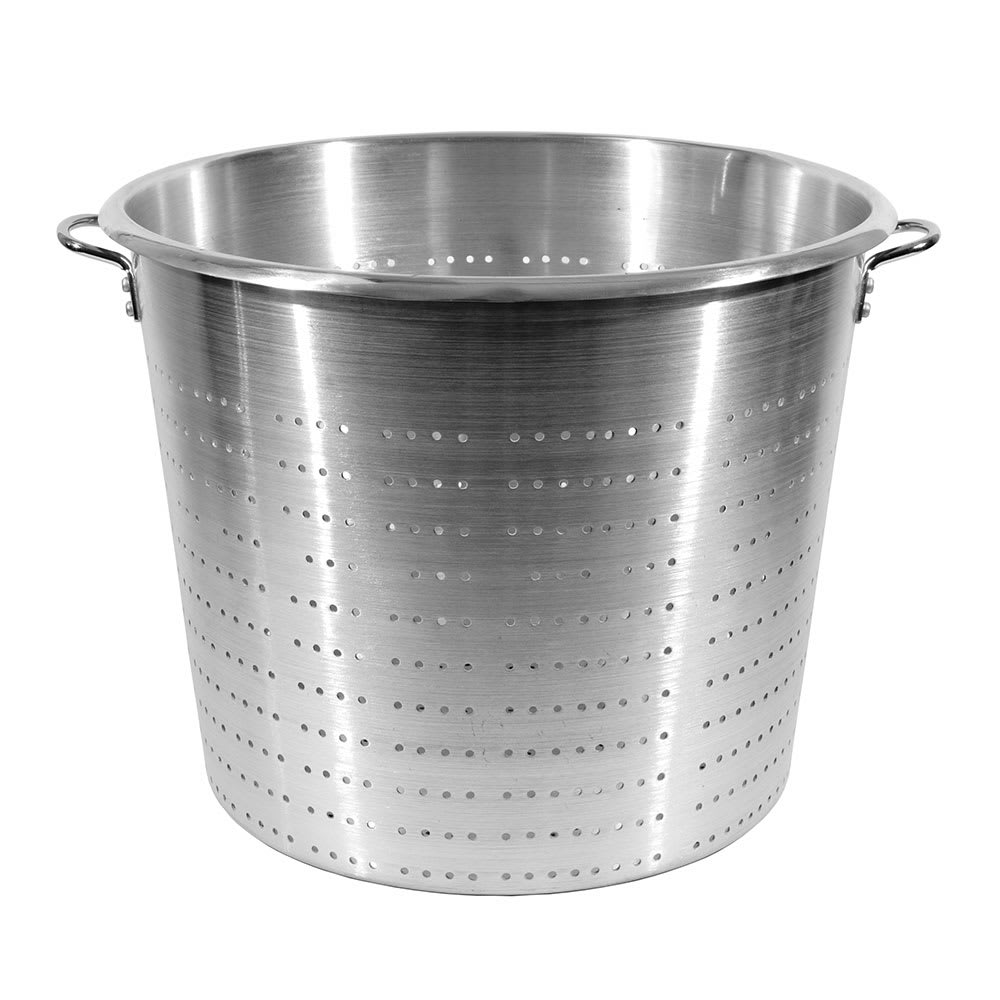 296-38015 60 qt Vegetable Colander w/ 15" Bowl Diameter, Aluminum