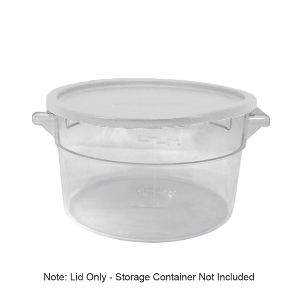 370-SCRLSPE Cover, for 2 & 4 qt Round Storage Containers, White