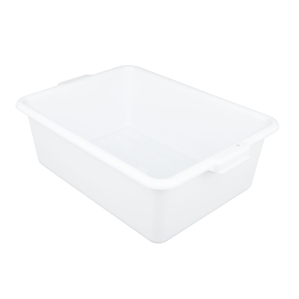 370-BB7FSN Freezer  Safe Tote Box - 20 1/2x15 1/4x7" Polypropylene, White