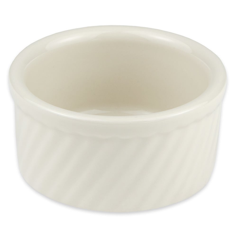 355-498WH 8 oz Souffle Dish - China, White