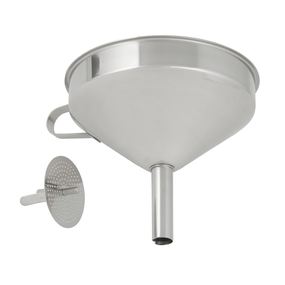 370-FSV6S 5 3/4" Funnel w/ Removable Strainer, Stainless