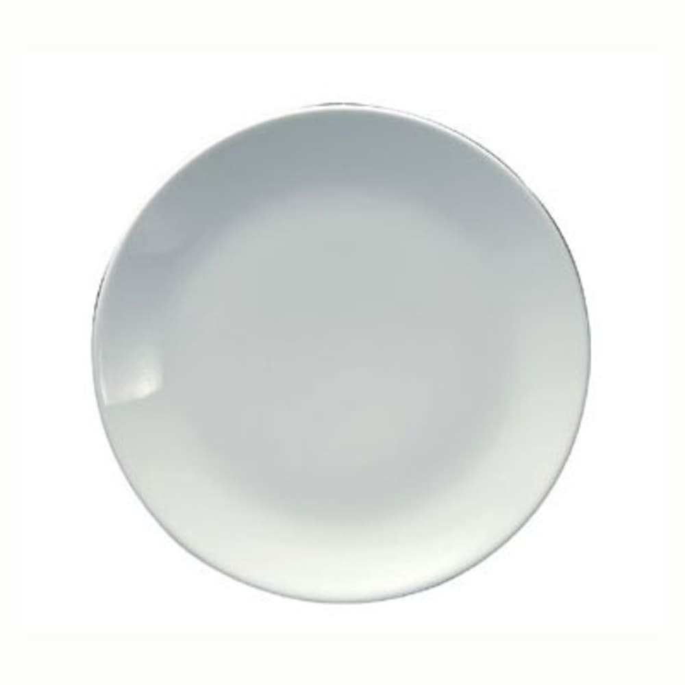 Oneida R4020000151 10 1/2" Fusion Plate - Coupe, Porcelain, Bright White