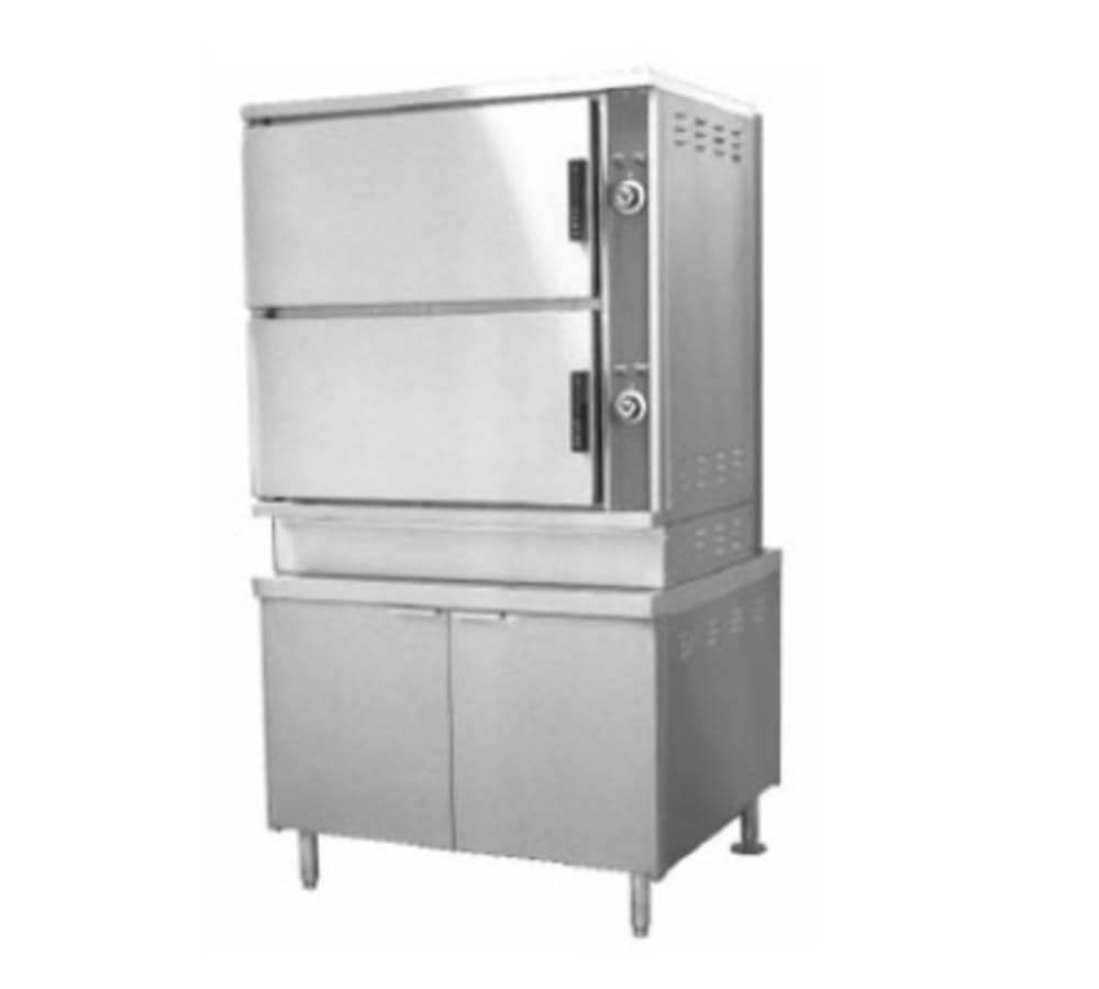 348-DCX16 Direct Steam Floor Model Steamer w/ (32) Full Size Pan Capacity, 120v