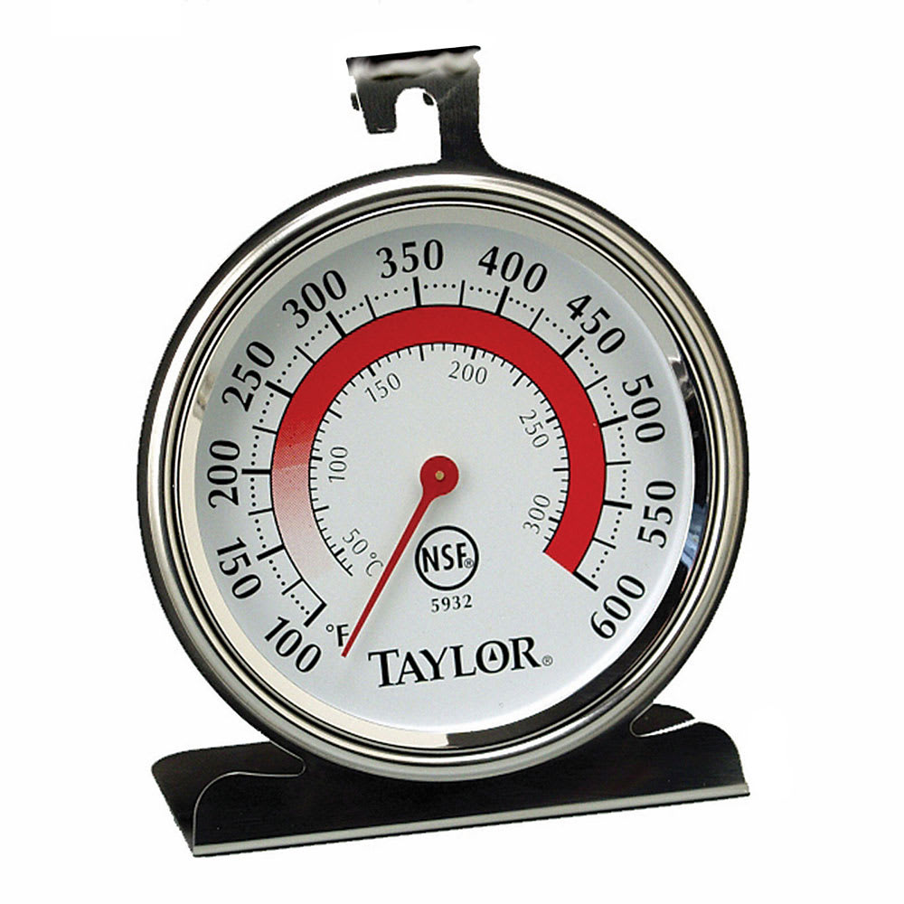 Taylor 1478-21 Digital Thermometer & Timer w/ 32 to 392 F Degrees Capacity, Stainless Steel Grill & Oven Thermometer