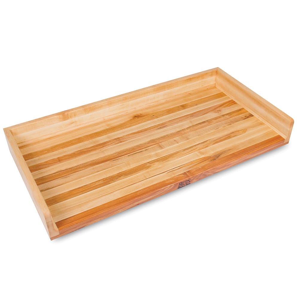 416-SB013O 96" Work Table Top w/ 4" Coved Backsplash, Hard Rock Maple