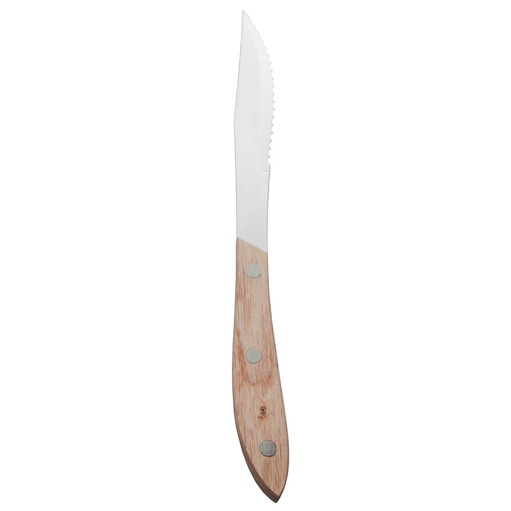 Update SK-812 Pakka Steak Knife - Full Tang Blade, Wooden Handle, Stainless