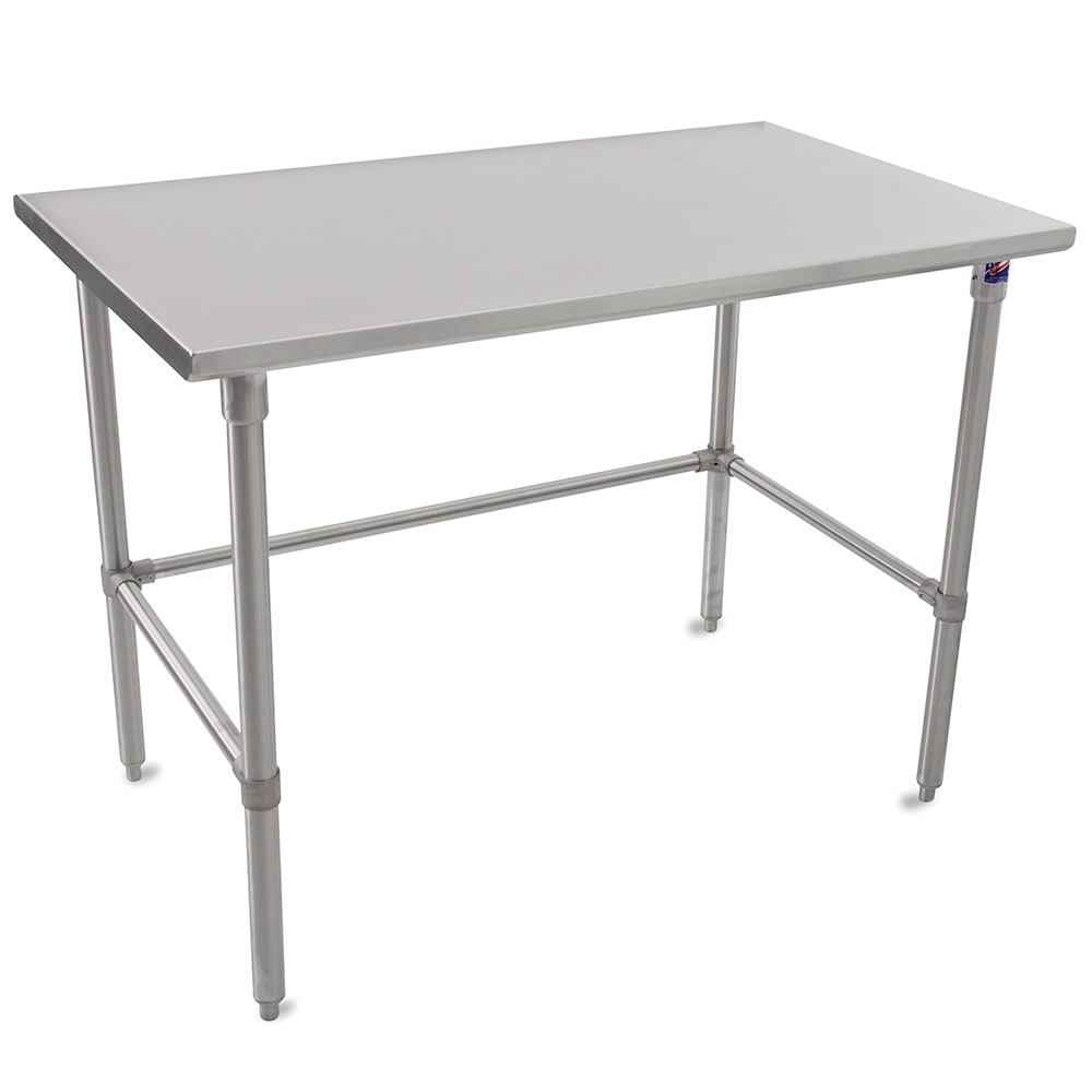 416-ST63672SBK 72" 16 ga Work Table w/ 300 Series Stainless Flat Top