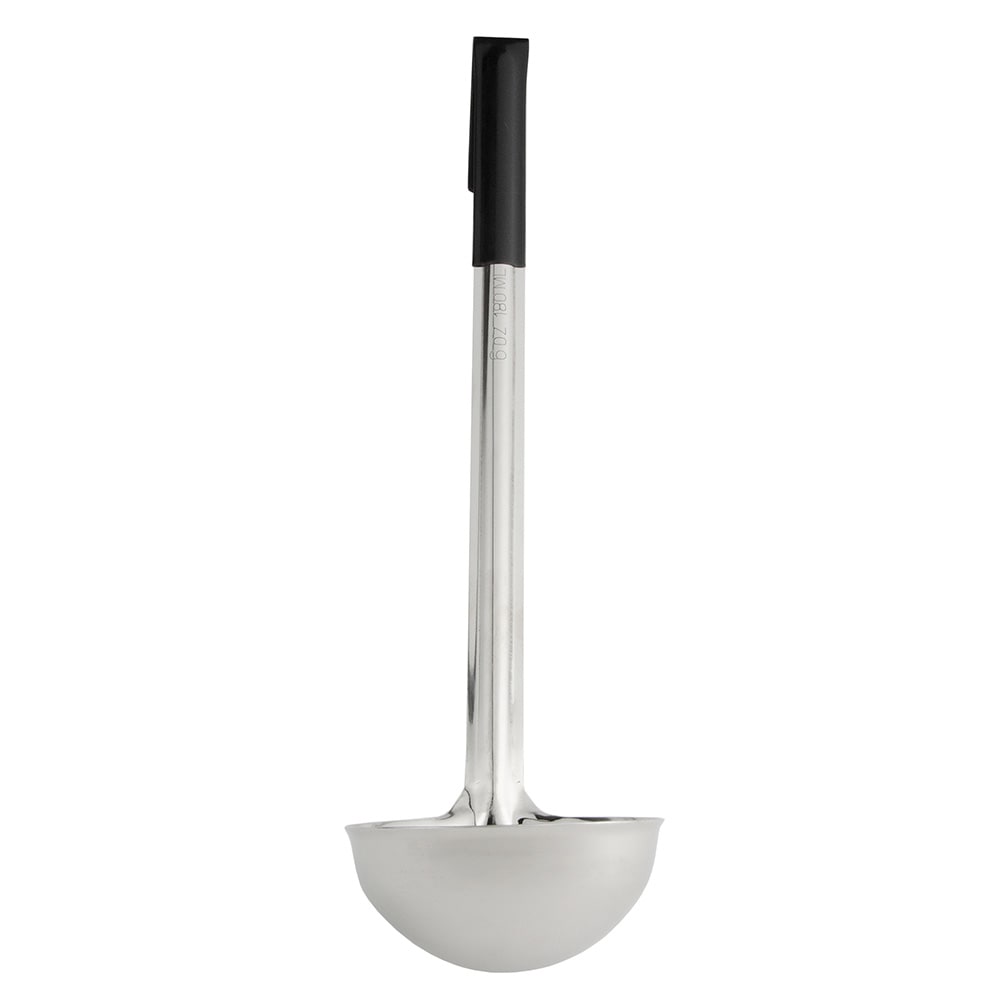 370-LOC60 6 oz Stainless Steel Ladle, Black