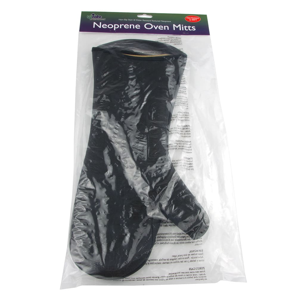 370-NEP17 17" Conventional Oven Mitt - Neoprene, Black