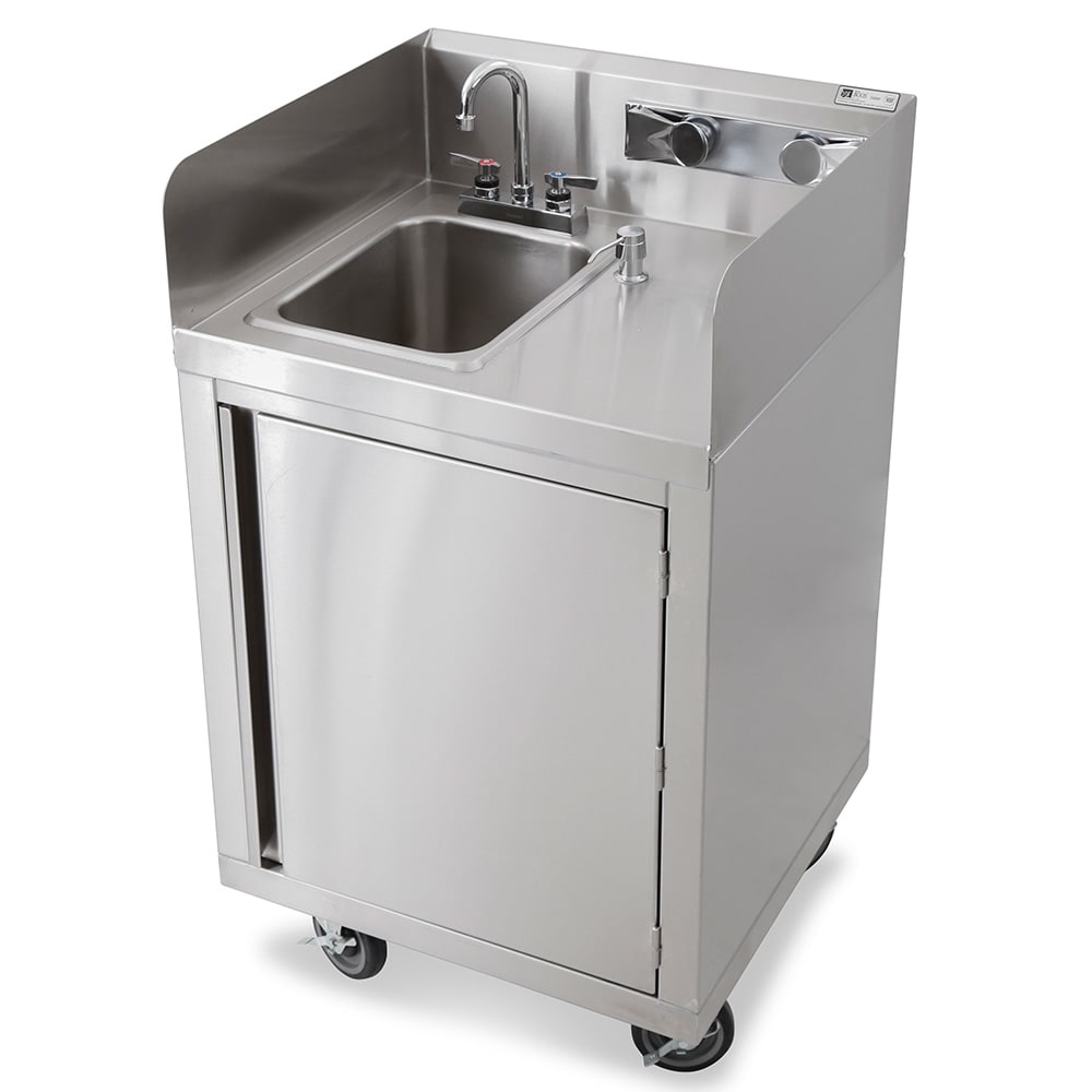 416-MHS2624 Commercial Hand Sink w/ 10"L x 14"W x 10"D Bowl, Gooseneck Faucet